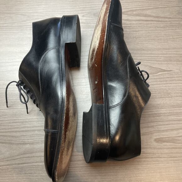 Bally Travesio Cap Toe Black Mens Oxford Shoes 10 U. S. 9EU Made in Italy main image 10